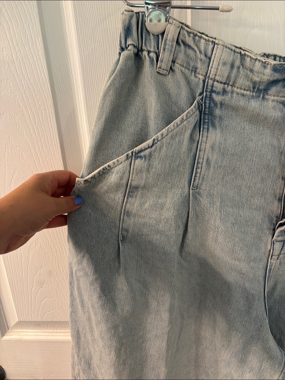 We The Free La Vida Pull On Jeans in Bleached, XL, NWT - Picture 5 of 13